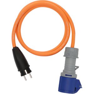 Brennenstuhl CEE-Adapter Camping 1132910125, 1,5 m, Schutzkontakt 230V auf CEE 16A / 230V, Spannungsanzeige, IP44