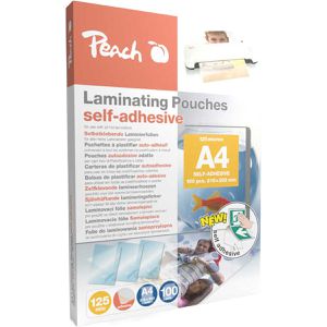 Peach Laminierfolien S-PP525-17, DIN A4, 125 mic, glänzend, selbstklebend, 100 Stück