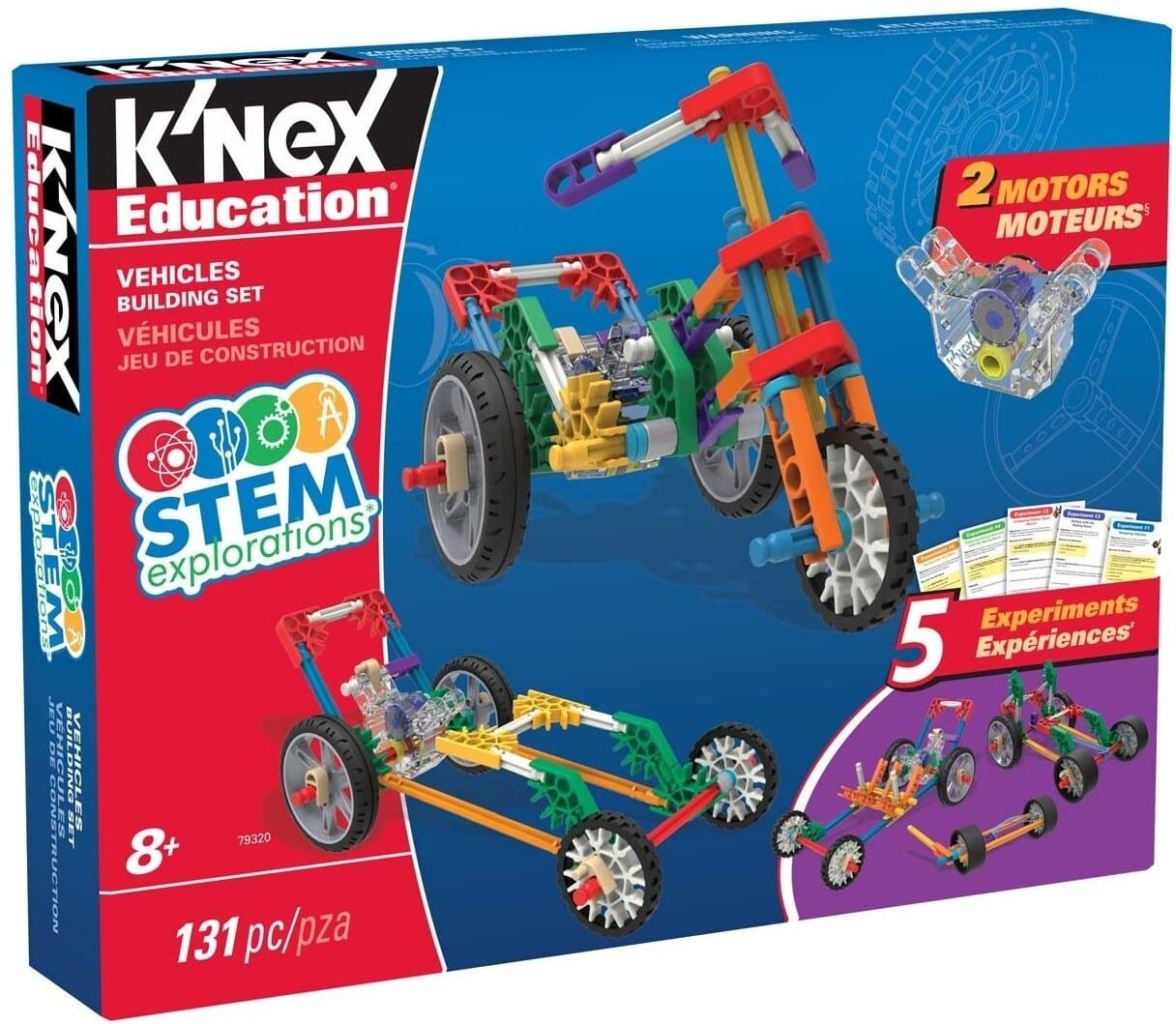 Basic Fun KneX STEM Explorations Vehicles - 5201 Pieces for Ages 7 and Up - Encourages Creativity and Problem-Solving Skills