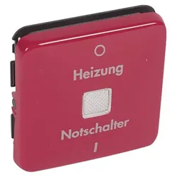 Legrand 776216 Wippe Kontroll 0/1 Heizung Notschalter Creo rot