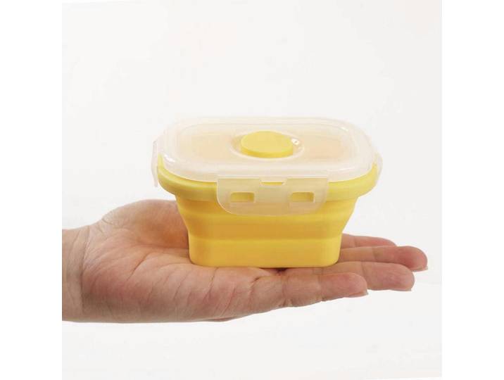 Lebensmittelbehälter 4-teiliges Set Silikon Zusammenklappbar, Mehrfarbig, Kunststoff, 6.9x5.1x9.9 cm, Küchenzubehör, Vorratsbehälter, Vorratsdosen