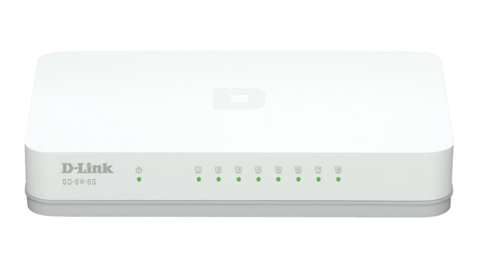 D-Link GO-SW-8G/E, 8-Port Unmanaged Gigabit Easy Desktop Switch