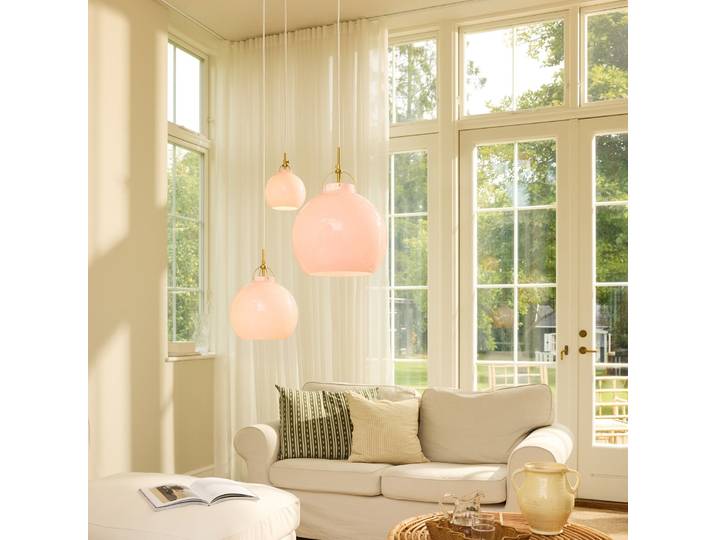 TOSCANA Hängeleuchte, rosa, Ø 27 cm, Glas - Halo Design - Esszimmer - Einflammig
