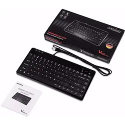 Perixx Periboard 505H Plus (US, Kabelgebunden), Tastatur, Schwarz