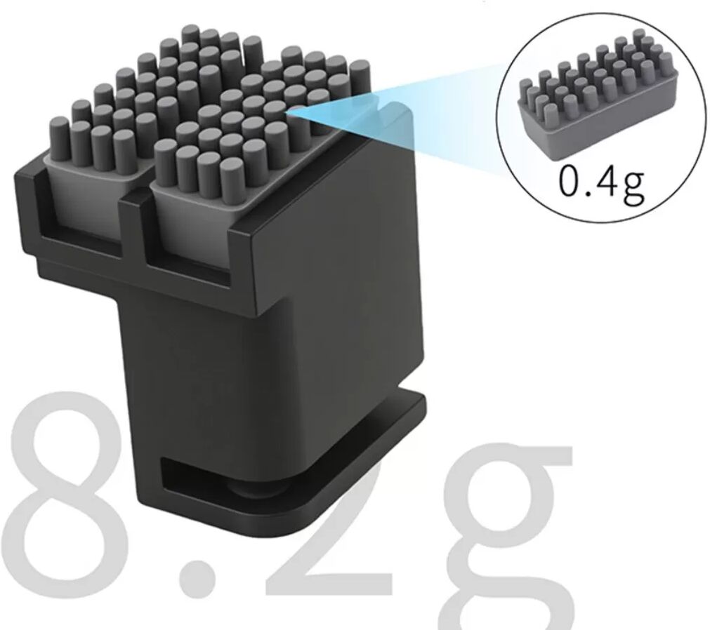 INF Vollmetall Doppelseitiges Düsenreinigungsbürsten-Basis-Kit (Aufgerüstet) Schwarz — kompatibel mit Bambu Lab