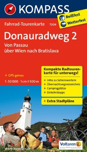 Donauradweg 02. Von Passau über Wien nach Bratislava 1 : 50 000: Fahrrad-Tourenkarte. GPS-genau - Preis vom 09.10.2026 07:28:09 h