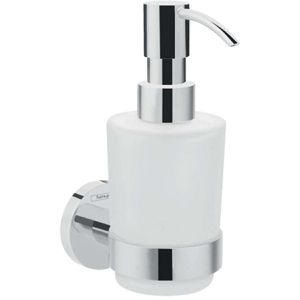 hansgrohe Seifenspender Logis Universal, 41714000, zur Wandmontage, satiniertes Glas, 200ml