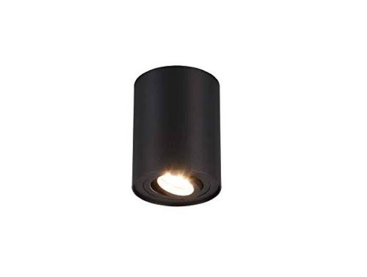 Trio Leuchten Cookie 612900132 Plafonnier en métal noir mat avec 1 ampoule GU10
