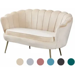 SalesFever »Arielle« Sofa beige 2-Sitzer