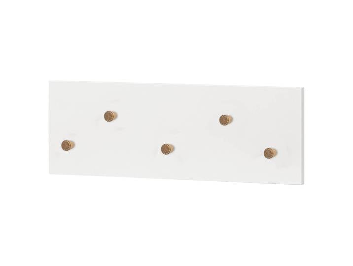 Porte-manteaux mural Jonte 56 x 20 x 4cm Blanc/Blanc