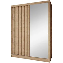 SCHWEBETÜRENSCHRANK Donatello mit 2 Türen. 160 cm, eiche Artisan
