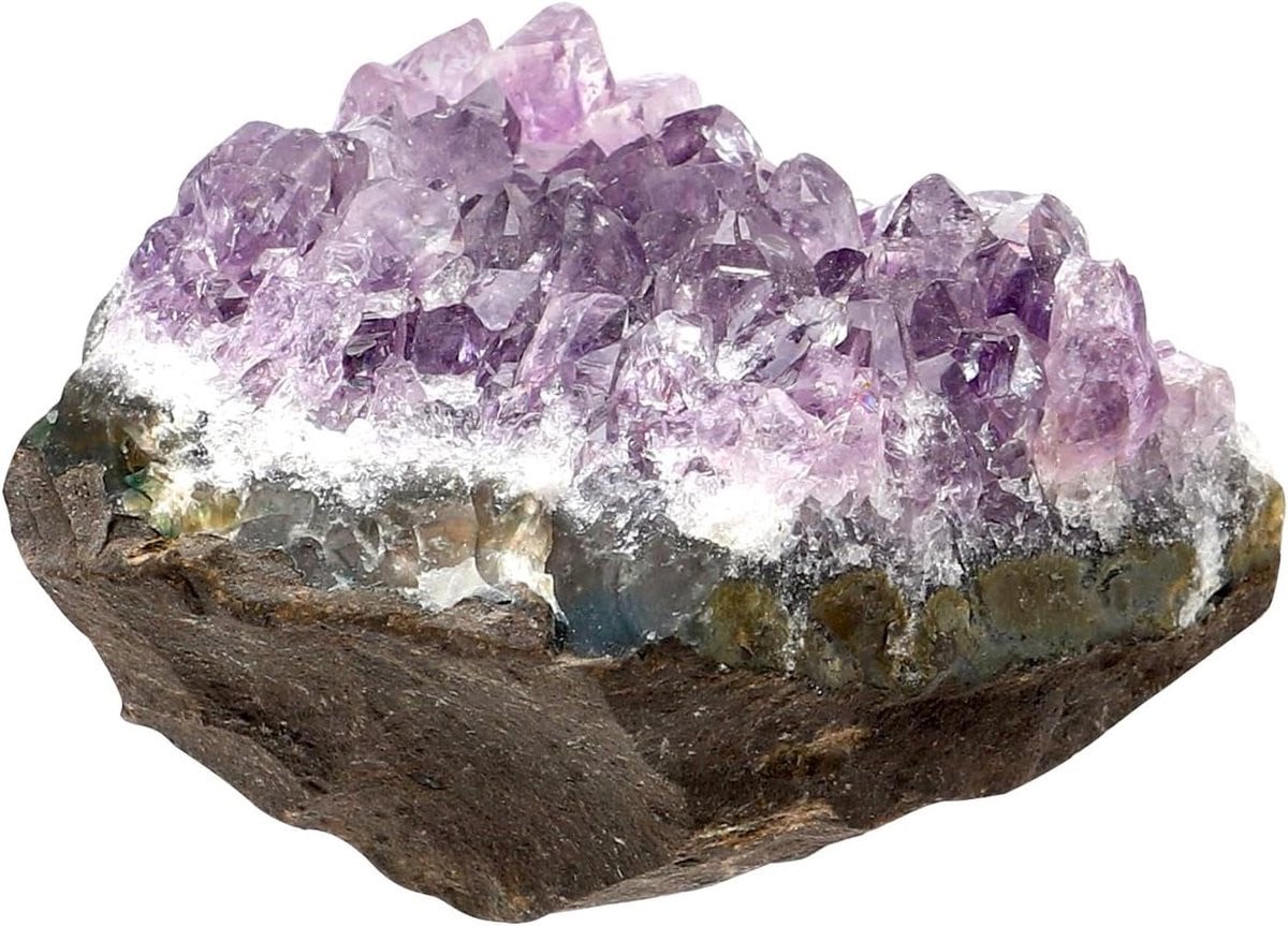 Natuurlijke Amethist Druse - Grote Bergkristal Geode met onregelmatige holten