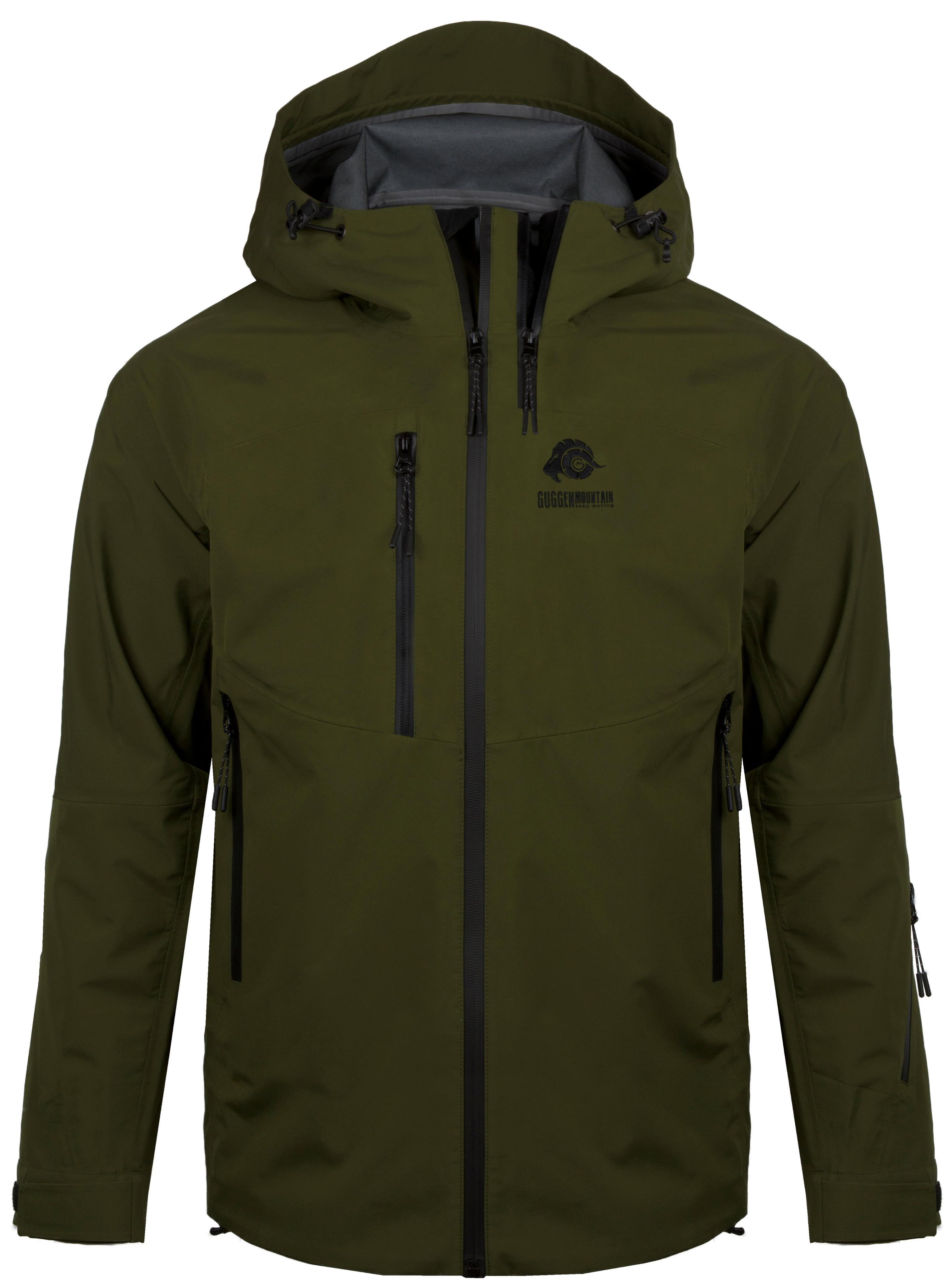 Herren Wanderjacke 3-Lagen Hardshell Olive
