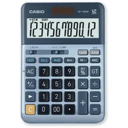 CASIO Tischrechner DF-120EM blau