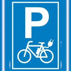 HB-Druck Parkplatz E-Bike Elektrorad Schild A6 (105x148mm)