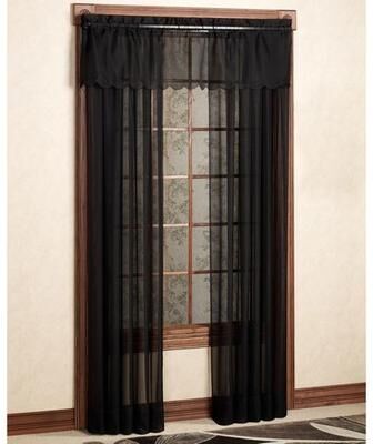H.c. International, Inc. Emelia Sheer Curtain Panel, 60 x 95, Celadon