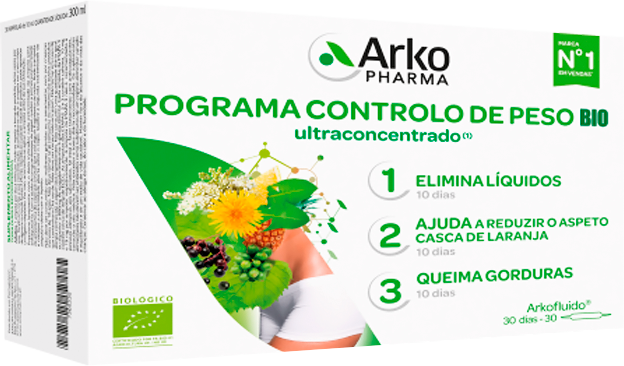 Arkopharma Arkofluido Programa Controlo de Peso 30 ampolas