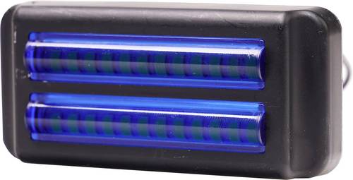 WAS Frontblitzer / Straßenräumer 2470 12 V/DC, 24 V/DC über Bordnetz Aufbau Blau