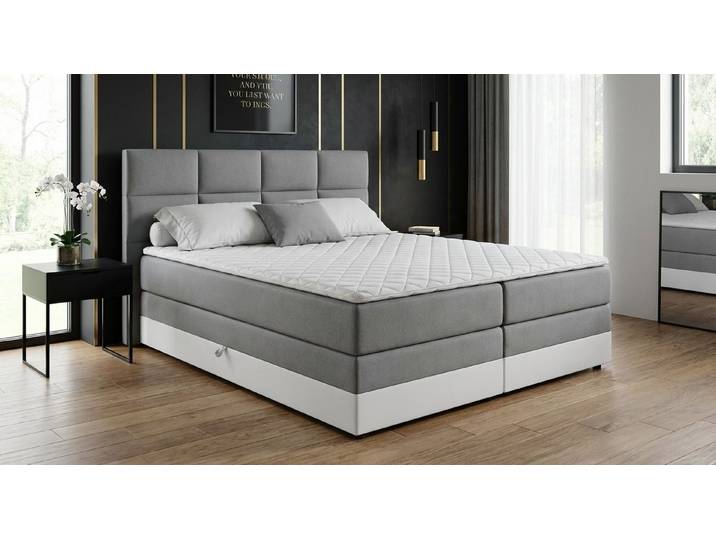 JVmoebel Boxspringbett Luxuriöses Boxspringbett Beige - Stilvolles Design, Made in Europe