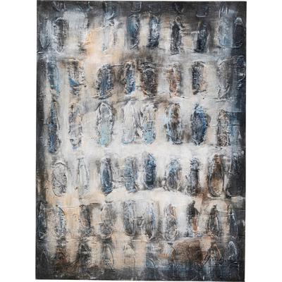 Leinwandbild KARE DESIGN "Leinwandbild Shadows Grau 90x120cm", grau (farbe bild(er): grau), B:120cm H:90cm T:5cm, Bilder, Leinwandbild