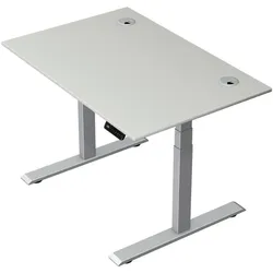 Kerkmann Steh-Sitztisch »Move 2 Plus« 120 x 80 cm - Gestell silberfarben grau, 120x127x80 cm