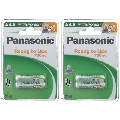 Akku Batterien Micro AAA 750mAh P03Pl 2x 2x2 St