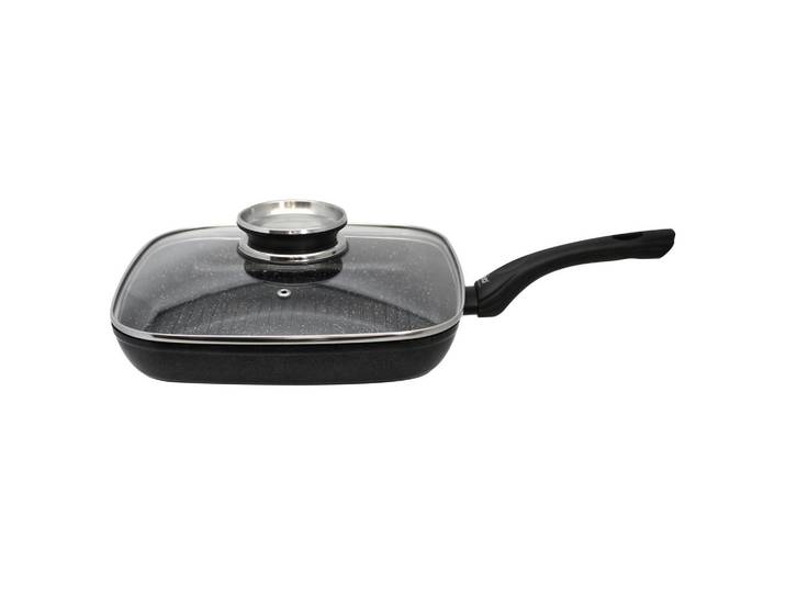 ELO Grillpfanne, Schwarz, Metall, 28x28 cm, Kochgeschirr, Pfannen, Grillpfannen