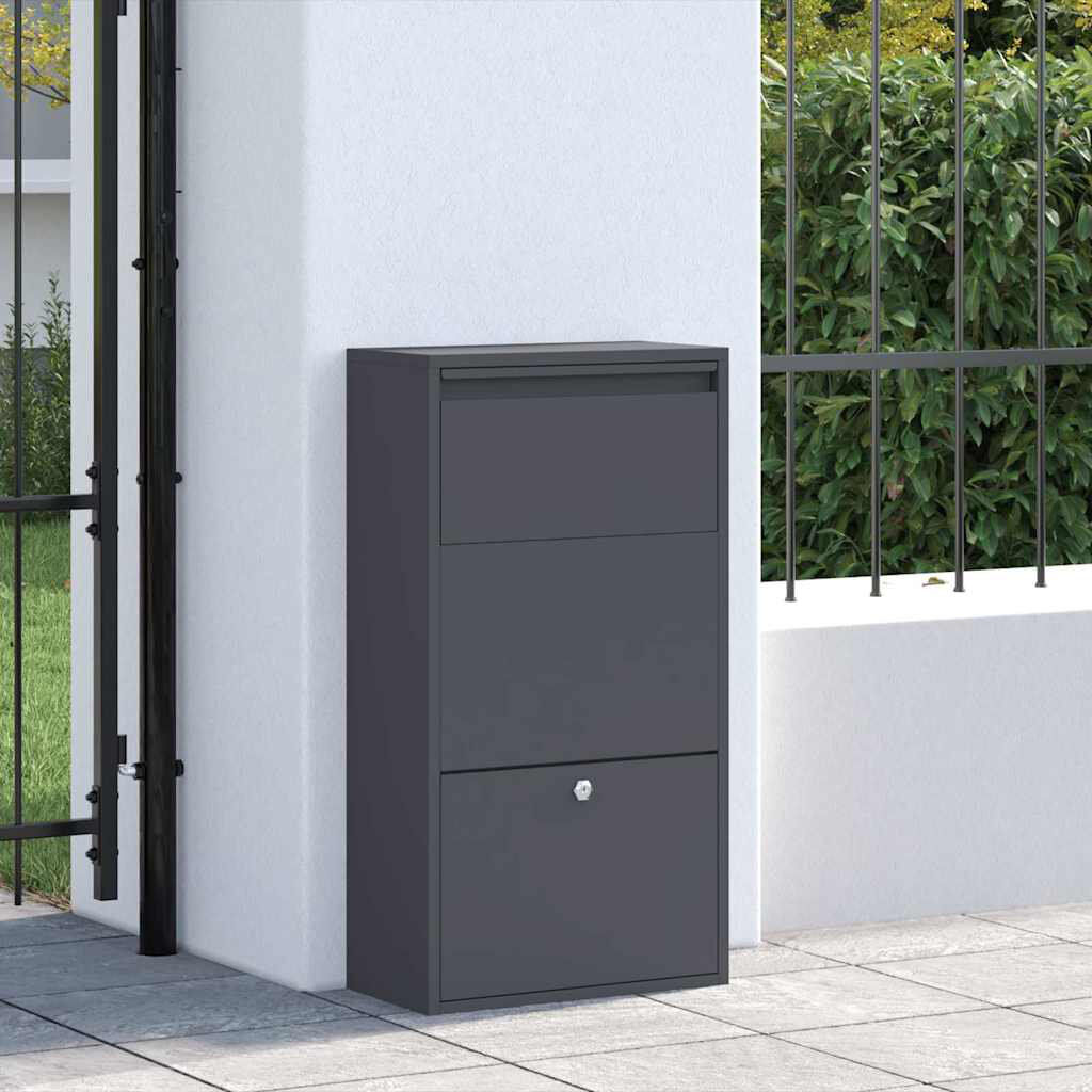 Brayden Studio Steel Drop Box Black