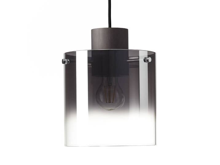Brilliant Glas Hängelampe Beth, dimmbar, alu / grau / zink, für Wohn- / Esszimmer, Glas, Modern, Pendelleuchte