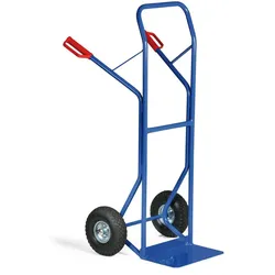 Stahl-Sackkarre, Tragfähigkeit 250 kg, Lufträder