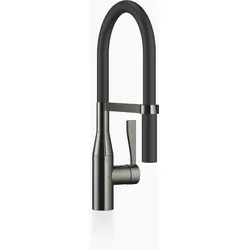 Dornbracht SYNC Profi-Einhebelmischer, flexibler Silikonschlauch, Ausladung 200mm, 33865895-19, Farbe: Dark Chrome