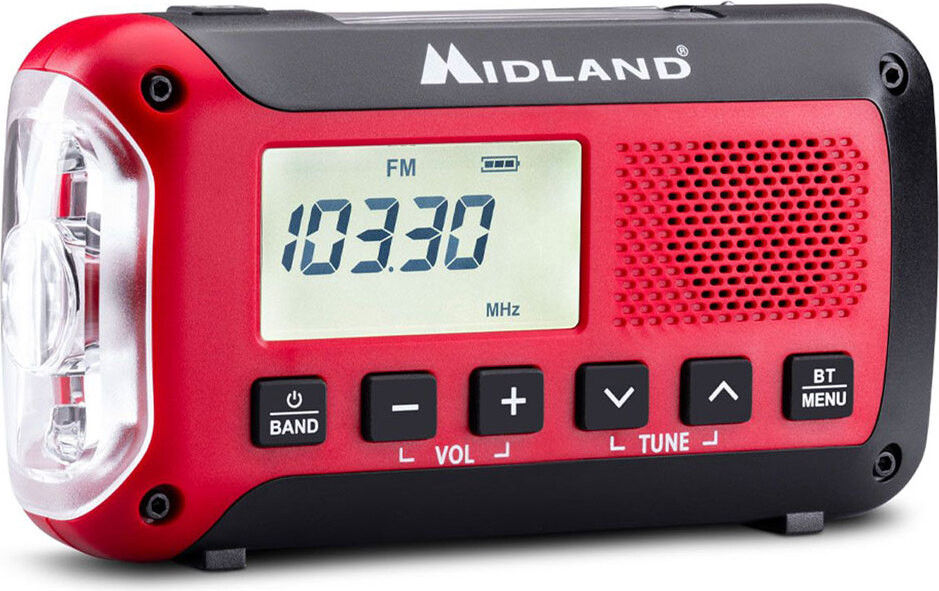 Midland Noodradio Powerbank ER250BT, rood/zwart