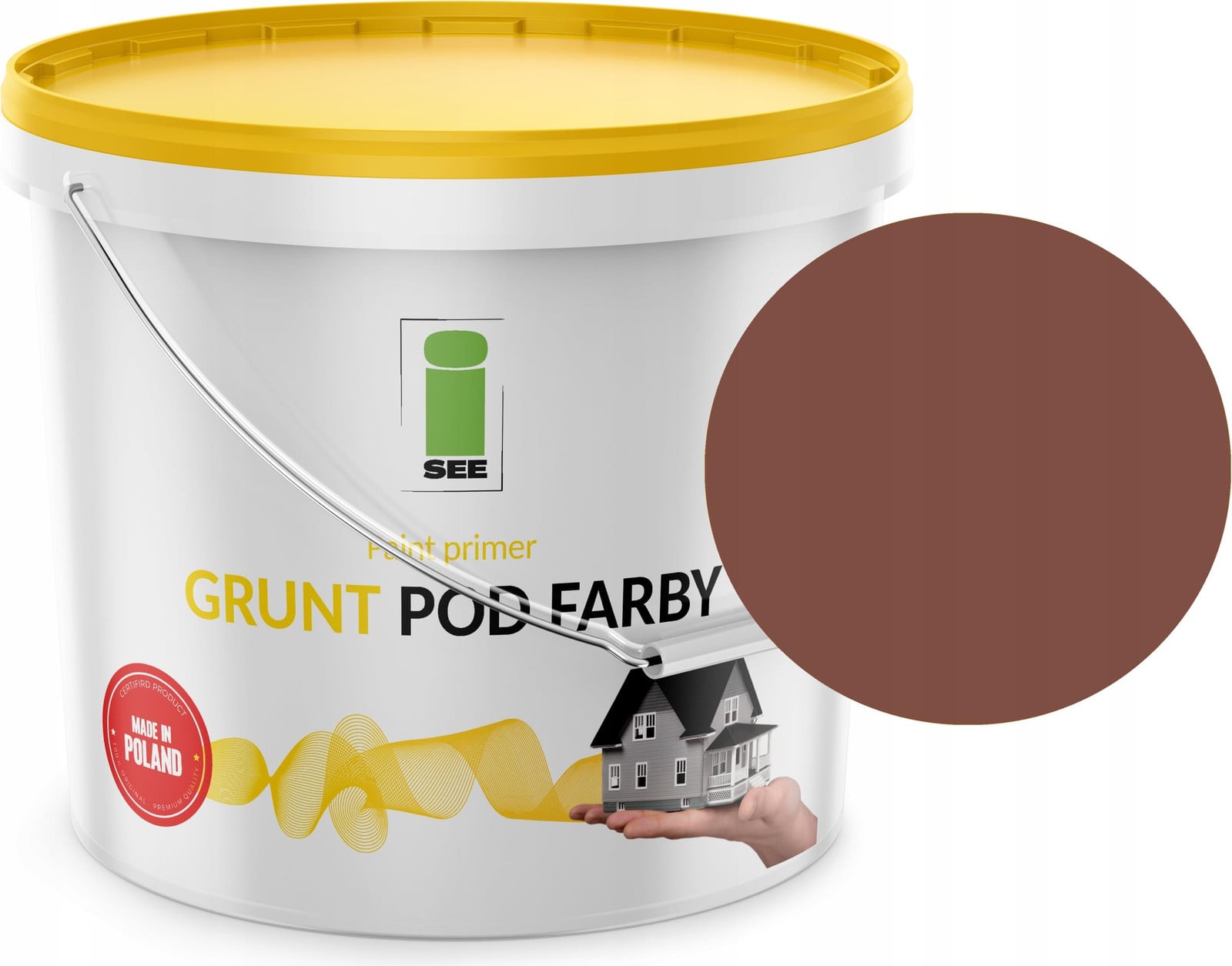 I SEE Bruine siliconen gevelprimer, 10 liter