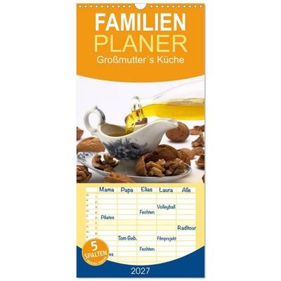 Familienplaner 2027 - Großmutter´s Küche mit 5 Spalten (Wandkalender, 21 x 45 cm) CALVENDO