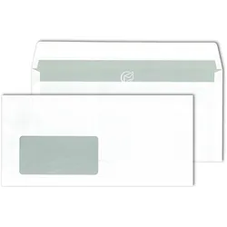 Mailmedia, Briefumschlag, Briefhülle C6/5 500ST 80g HK weiss (C6/5, 500x)