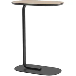 Muuto Relate Beistelltisch, 73,5 cm, eiche laminat / schwarz