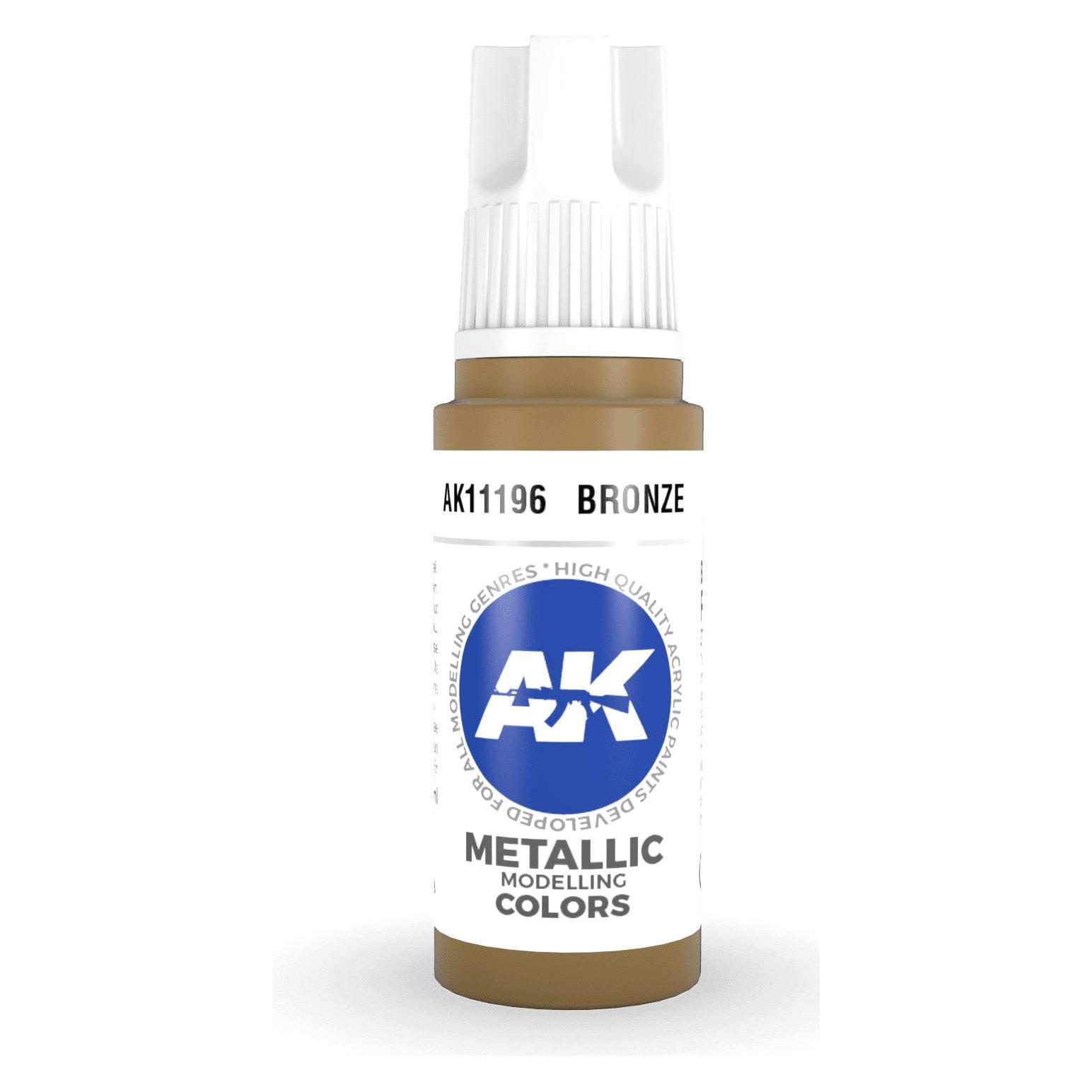 AK Interactive Pot de Peinture - Bronze (17 ml) (17 ml) (AK11196)