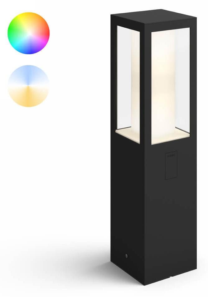 Philips Hue Impress grondspot voor tuin en terras, zwart, Hoogte: 40 cm