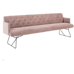 KAWOLA Esszimmerbank CHARME Cord rosa 166cm