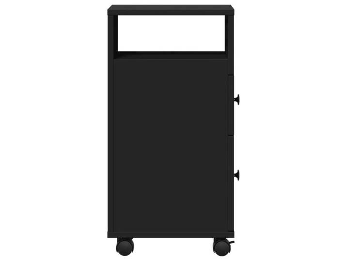 Promotion mai  * Meuble étroit de salle de bain à roulettes - Armoire WC - noir EU9925855233