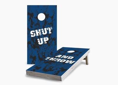Skip's Garage Shut Up and Throw Cornhole Boards