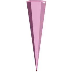 Roth, Schultüte, Schultüten-Rohling ohne Verschluss, 850 mm, rosa eckig, mit stabiler ROTH-Spitze (85 cm, 1x)