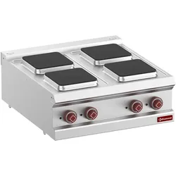Elektro Plattenherd mit 4 eckigen Platten - Top- (E7/4PQ7T-N)