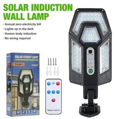Uplifted Finds Outdoor Solar Powered LED Wall Lamp With Motion Sensor 55 Led