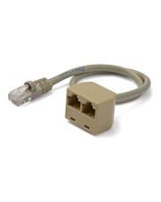 StarTech.com 2 auf 1 RJ45 10/100 Mbit/s Splitter Kabel Adapter St/Bu Netzwerk-Splitter RJ-45 M bis W (RJ45SPLITTER)