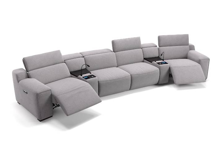 Stoff Heimkino Sofa LORETO Kino Sessel