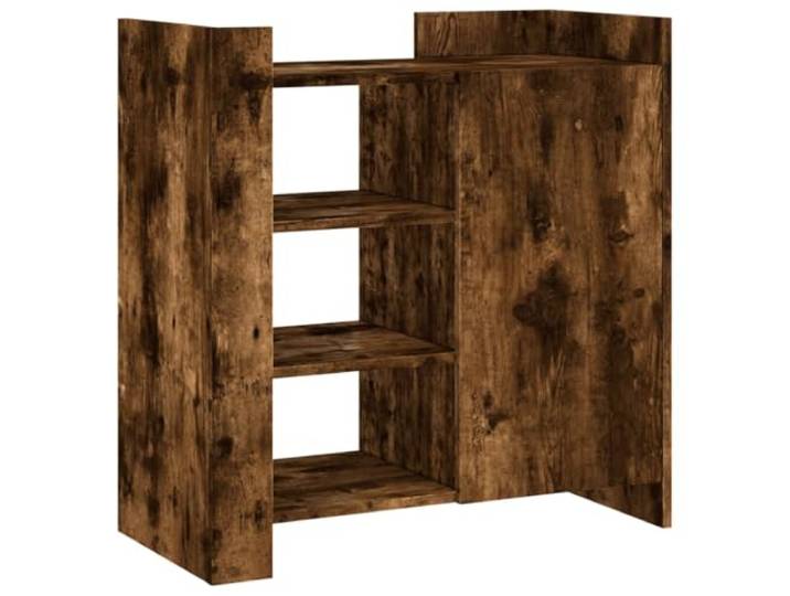 LASWWQMRF Sideboard Räuchereiche 73,5x35x75 cm Holzwerkstoff Schrank Kompakte Kommode fürs Schlafzimmer: Flexibel montierbar, reichlich Stauraum und pflegeleichte Holzwerkstoff-Oberfläche.