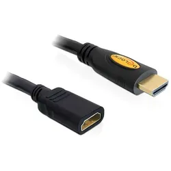DELOCK High Speed HDMI Kabel Verlängerung, St/St, 1m