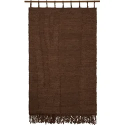 Harvest Wandteppich 100 x 165 cm dunkelbraun mit Stange