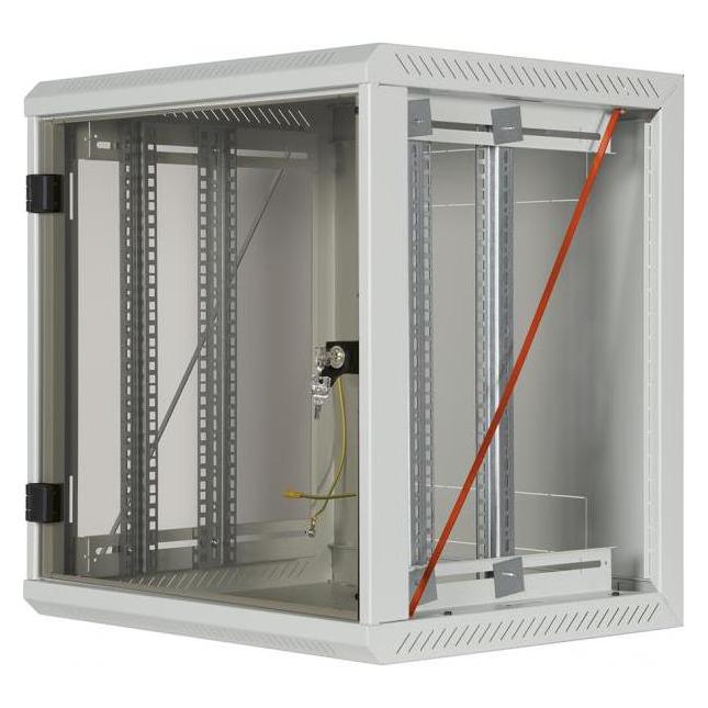 Triton Wand-Rack RUA 18U/600mm mit seitlichen Türen und schwarzem Fach (18 HE, 19 Zoll Rack) (RUA-18-AS6-BAX-A1)